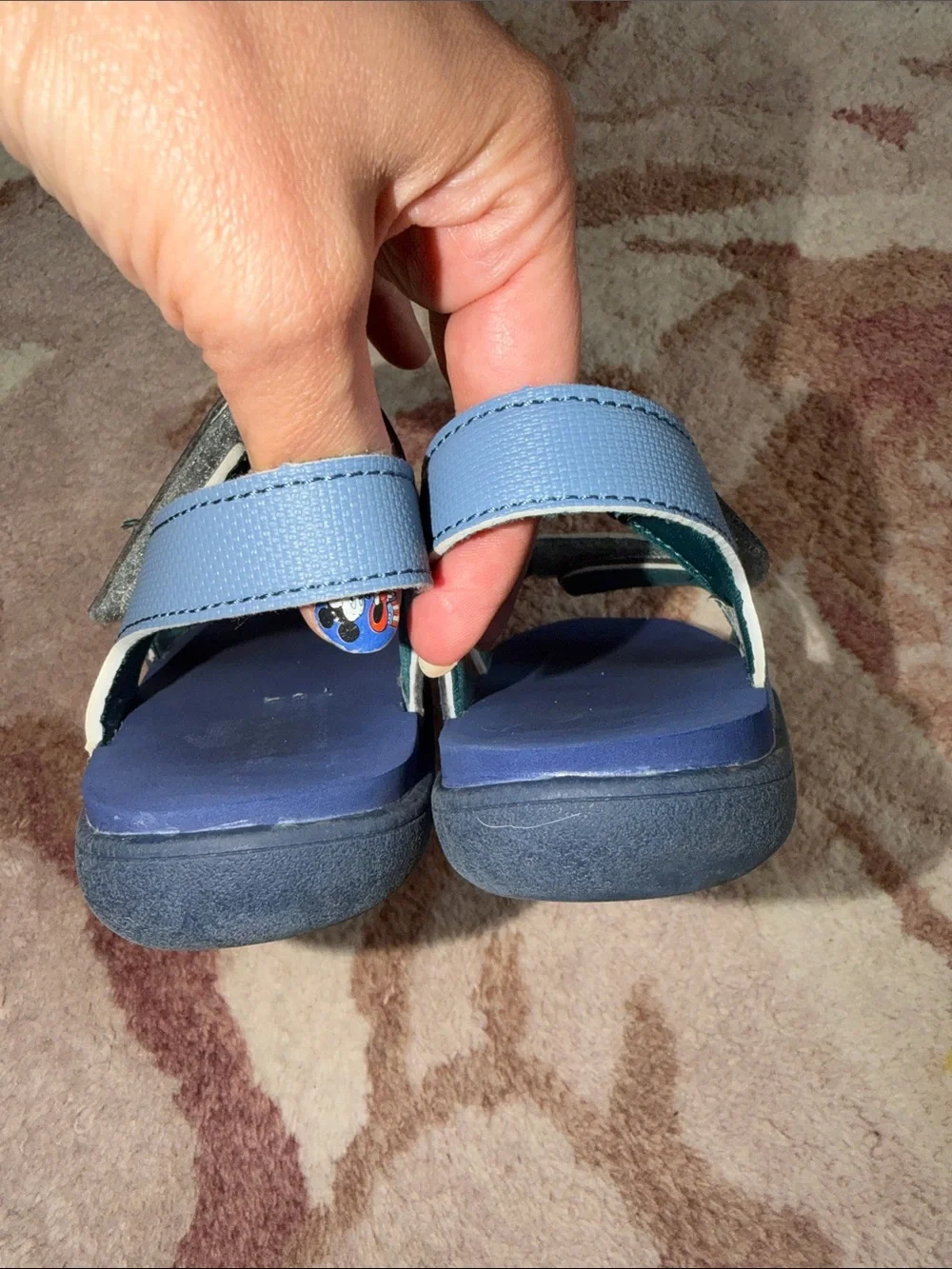 See Kai Run Boys Navy Blue Velcro Strap Sandals